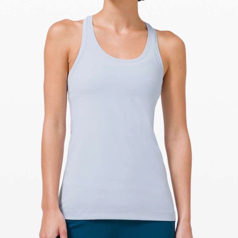 lululemon cool racerback, light blue size 8, like new